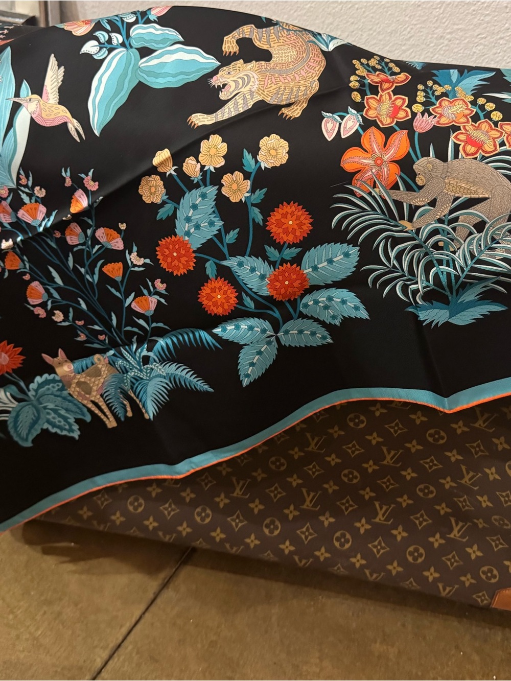 Jim Thompson ‘Horse Zodiac’ Silk Scarf - Picture 7 of 12